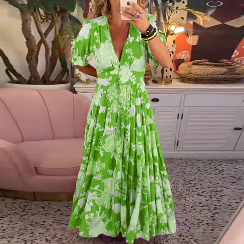 Floriana - Vibrant Floral Dress — view 3