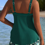 Laluna® | Striped Tankini with Two-Piece Beach Shorts — view 6