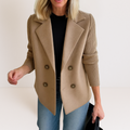 Ilaisaane - Elegant Coat with Knit Sleeves — view 4