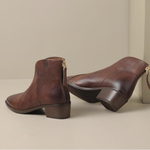 Camila - Luxury Ankle Boots with Low Heel — view 5