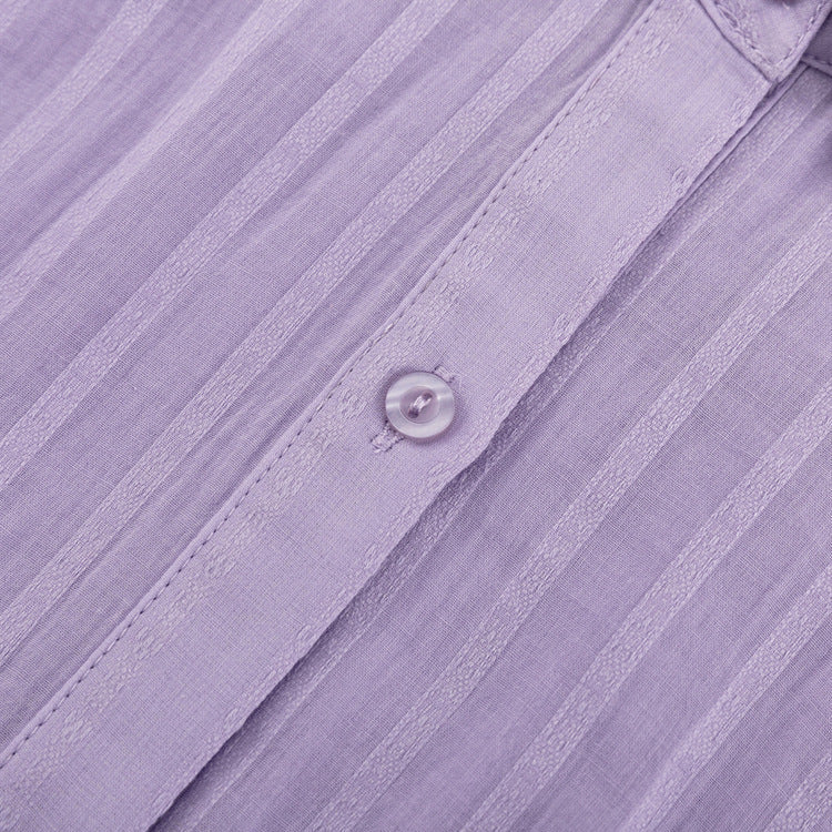 Purple - Set with Buttons and Lightweight Shorts — view 6