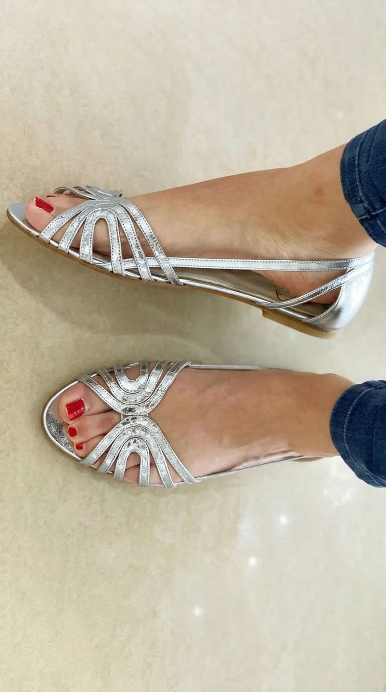 Eleanor – Bright Golden Sandals — view 2