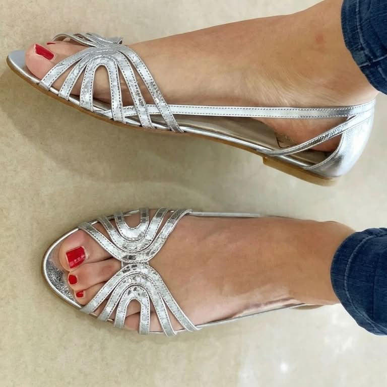 Eleanor – Bright Golden Sandals — view 2