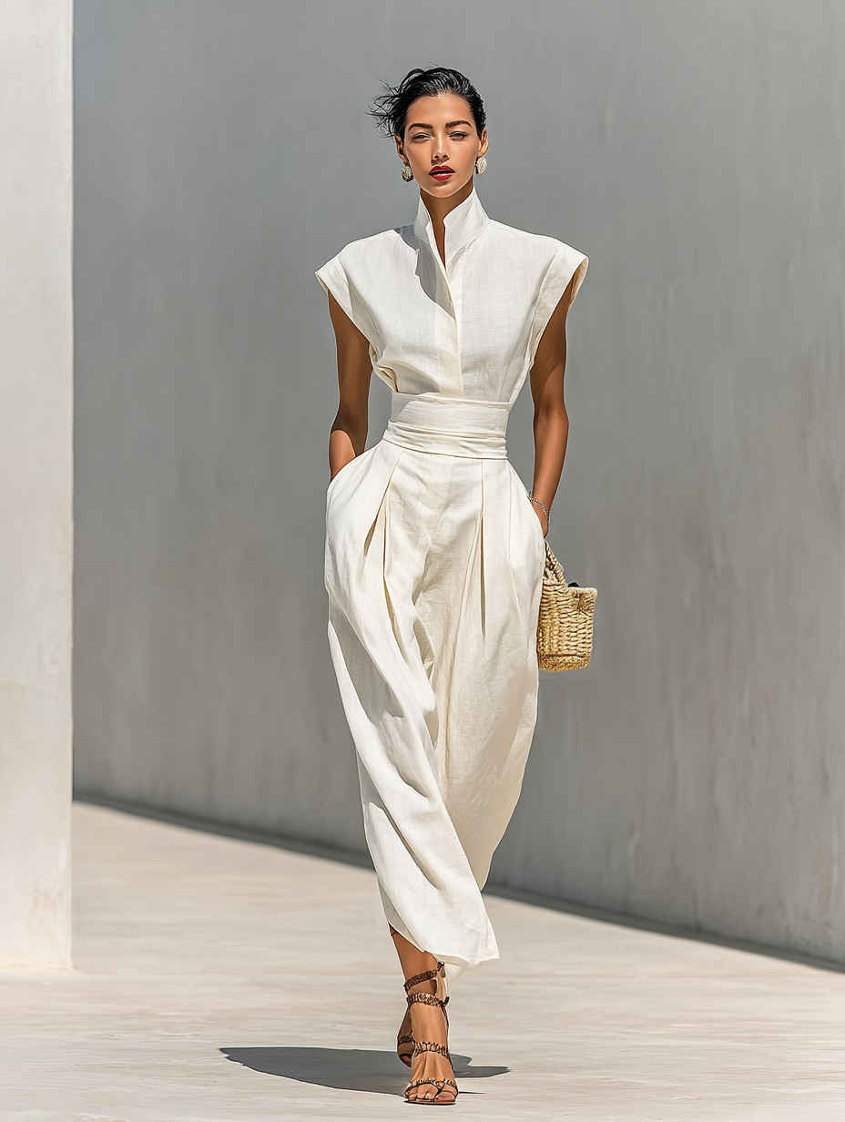 Jada | Lapel Waist Maxi Dress — view 5