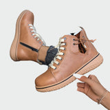 Low-Shaft Orthopaedic Leather Boots — view 3