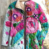 Roxy™ | Quilted Jacket with Flowers in Pink