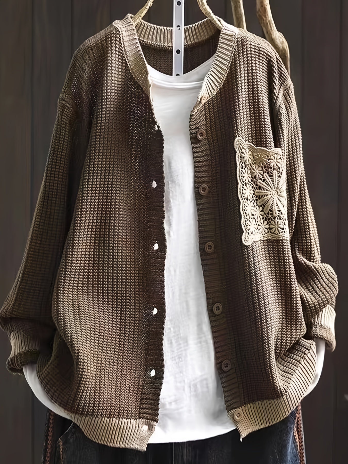 Mihiata - Knit Coat with Pockets — view 2