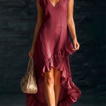 Sienna | Ruffle High-Low Boho Dress — view 4