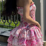 Cecilia - Strapless Floral Dress — view 8