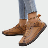 Lace-Up Ankle Trainers with Strap — view 3
