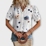 Emily - Blouse with V-Neck — view 13