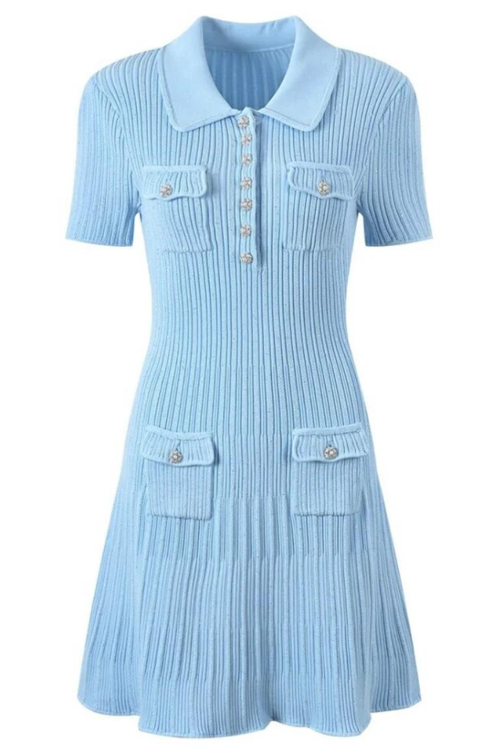 Ariella - Ribbed Mini Dress — view 12