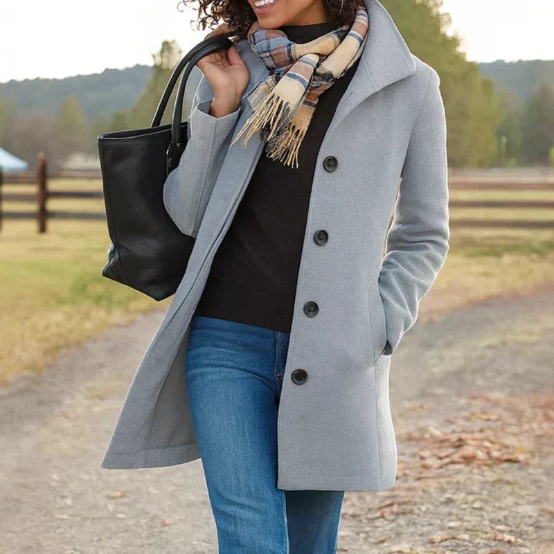 Aurora - Coat with a Button — view 7