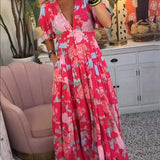 Floriana - Vibrant Floral Dress — view 10