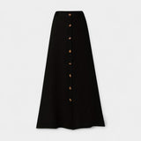 Semi-Sheer Maxi Skirt with Slit