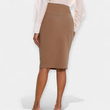 High-Waisted Midi Skirt