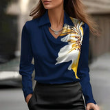 Ines - Luxurious Satin Blouse with Soft Neckline — view 7