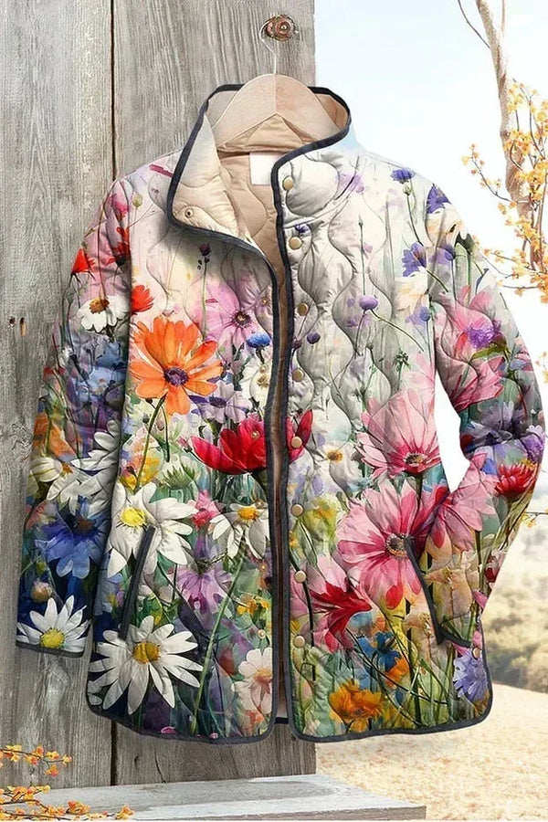 Elyse™ | Quilted Jacket with Summer Meadow