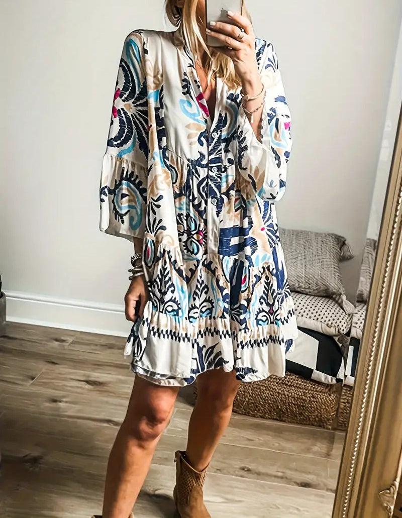 Vivienne - Bohemian Tunic Dress — view 3
