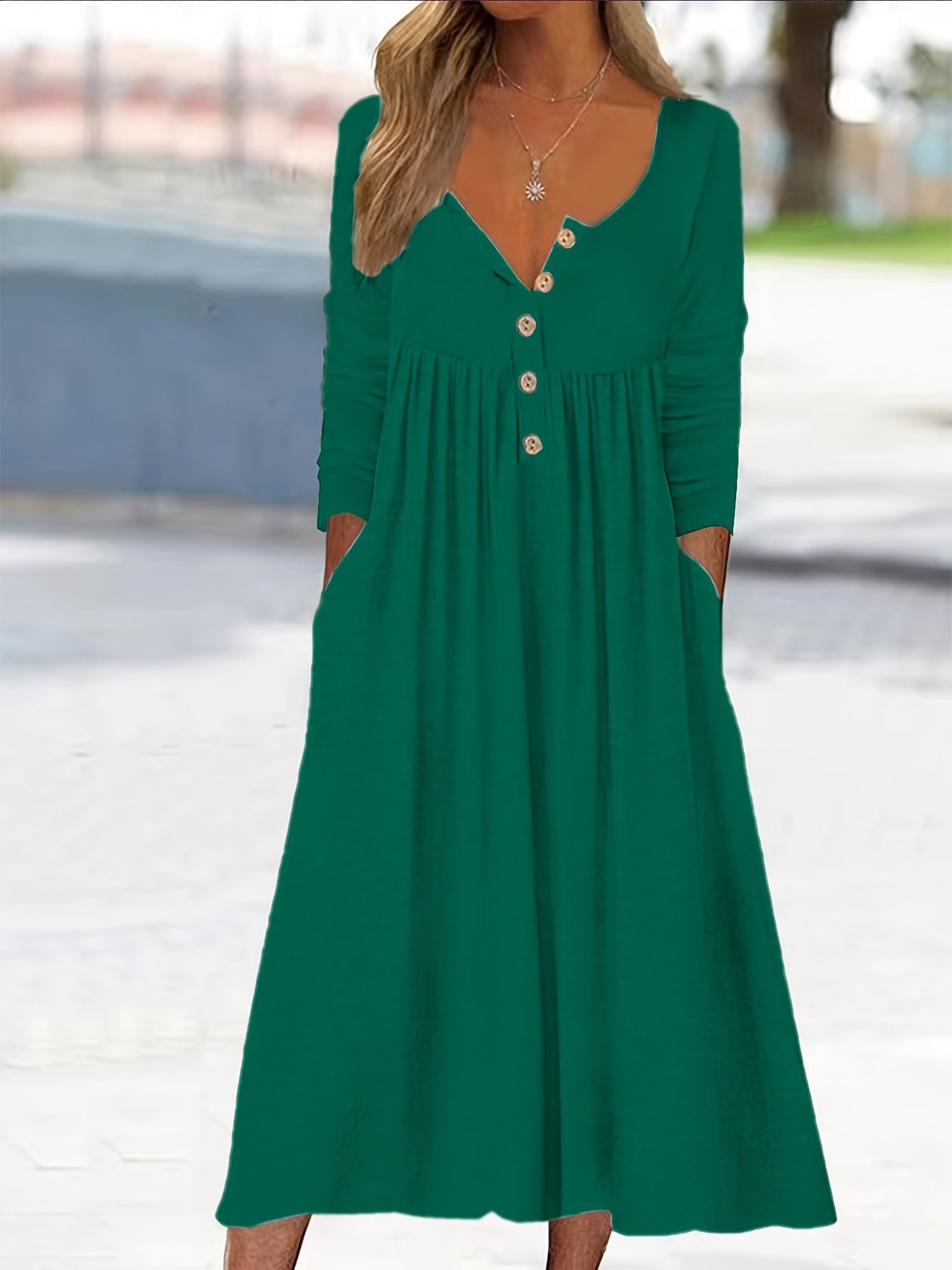 ZARA | MIDI DRESS WITH FRONT BUTTONS — view 2