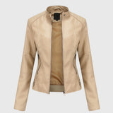 Dani™ - Elegant Leather Jacket for Women — view 4
