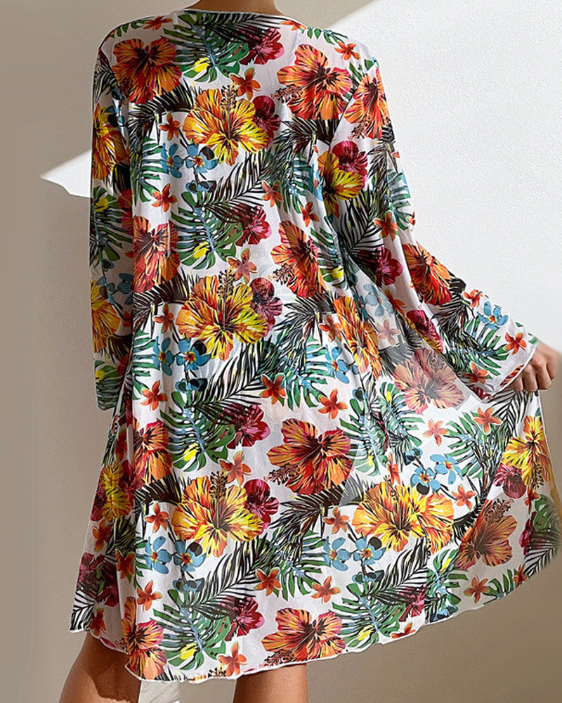 Glenda - Bikini with Floral Skirt — view 5