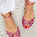 Isadora – Golden Braided Sandals — view 2