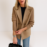 Ilaisaane - Elegant Coat with Knit Sleeves — view 11