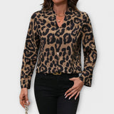 Katherine - Casual Leopard Blouse