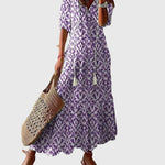 Amalia | Boho Vintage Maxi Dress for Summer — view 3