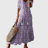 Amalia | Boho Vintage Maxi Dress for Summer — view 3