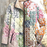 Deanna™ | Quilted Jacket in Patchwork Style