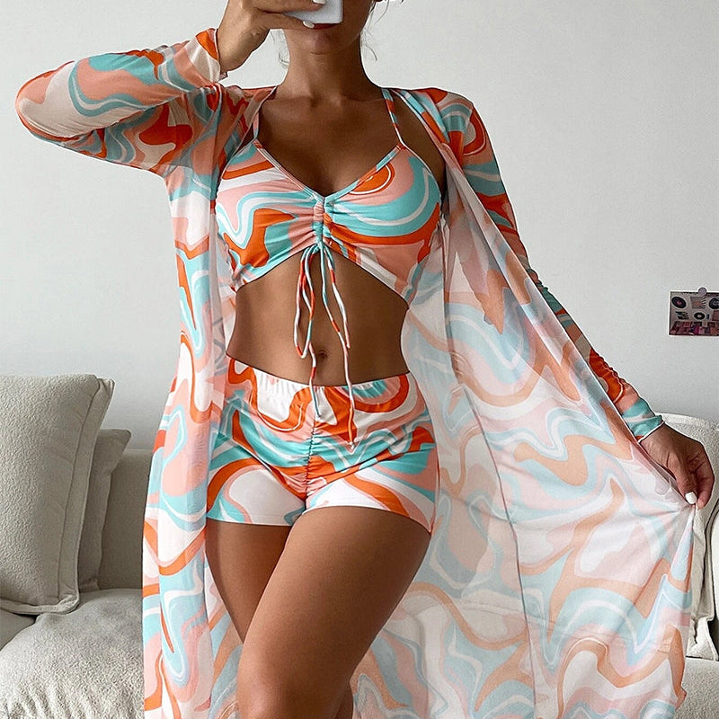 Laluna® | 3-Piece Printed Bikini Set