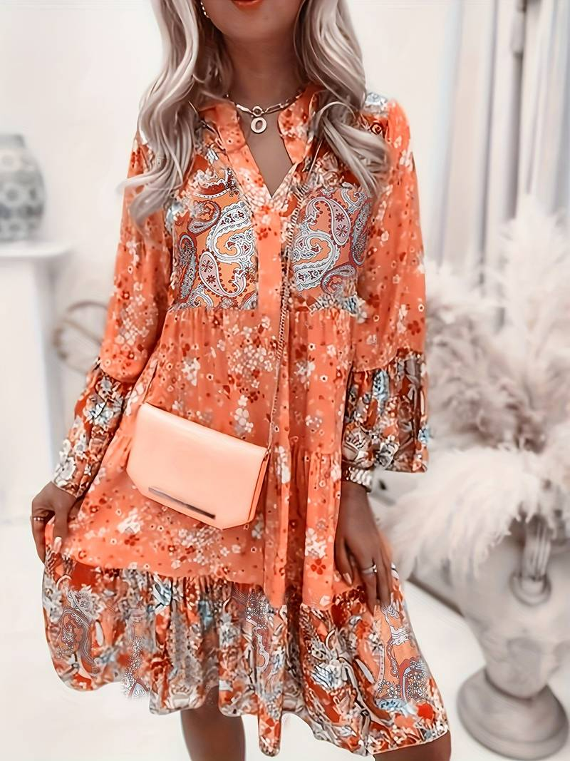 Eira - Printed Boho Dress — view 3
