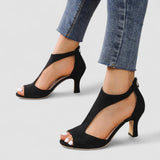 Camila - High-Heeled Sandals with Cut-Out Toe — view 6