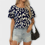 Evelyn - Casual Blouse with Round Neck