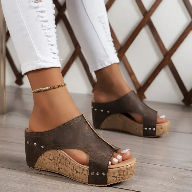Melissa | Arch Support Wedge Sandals — view 2