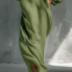 Georgina - Light Green Off-Shoulder Maxi Dress — view 5