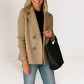 Ilaisaane - Elegant Coat with Knit Sleeves — view 5