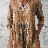 Blair | Long Blouse with Expressive Print — view 4
