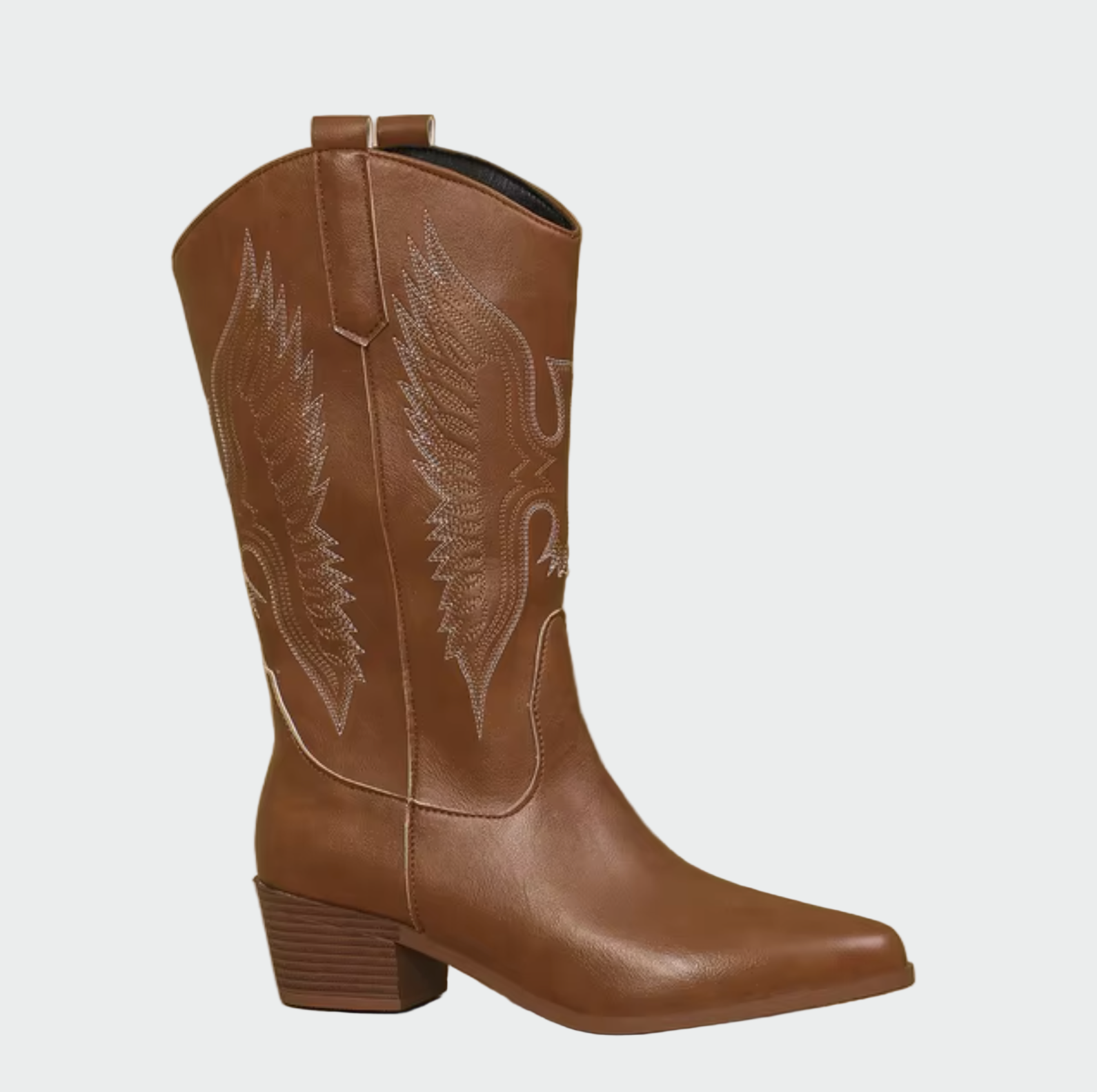 Western Leather Cowboy Boots — view 3