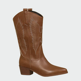 Western Leather Cowboy Boots — view 3