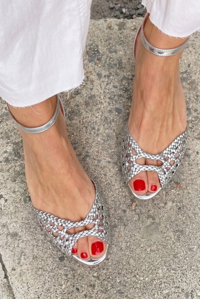 Isadora – Golden Braided Sandals — view 5