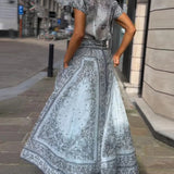 Adele - Bohemian Print Two-Piece Set
