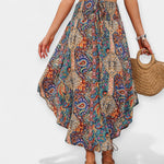 High-Waisted Floral Midi Skirt — view 3