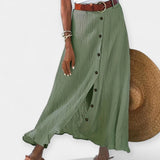 Semi-Sheer Maxi Skirt with Slit
