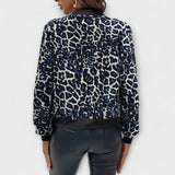 Amiria - Elegant Leopard Print Coat — view 7
