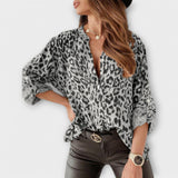Iara - Modern Leopard Print Blouse