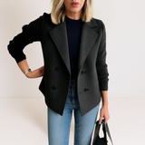 Ilaisaane - Elegant Coat with Knit Sleeves — view 6