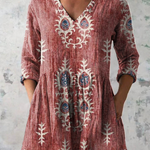 Blair | Long Blouse with Expressive Print — view 3